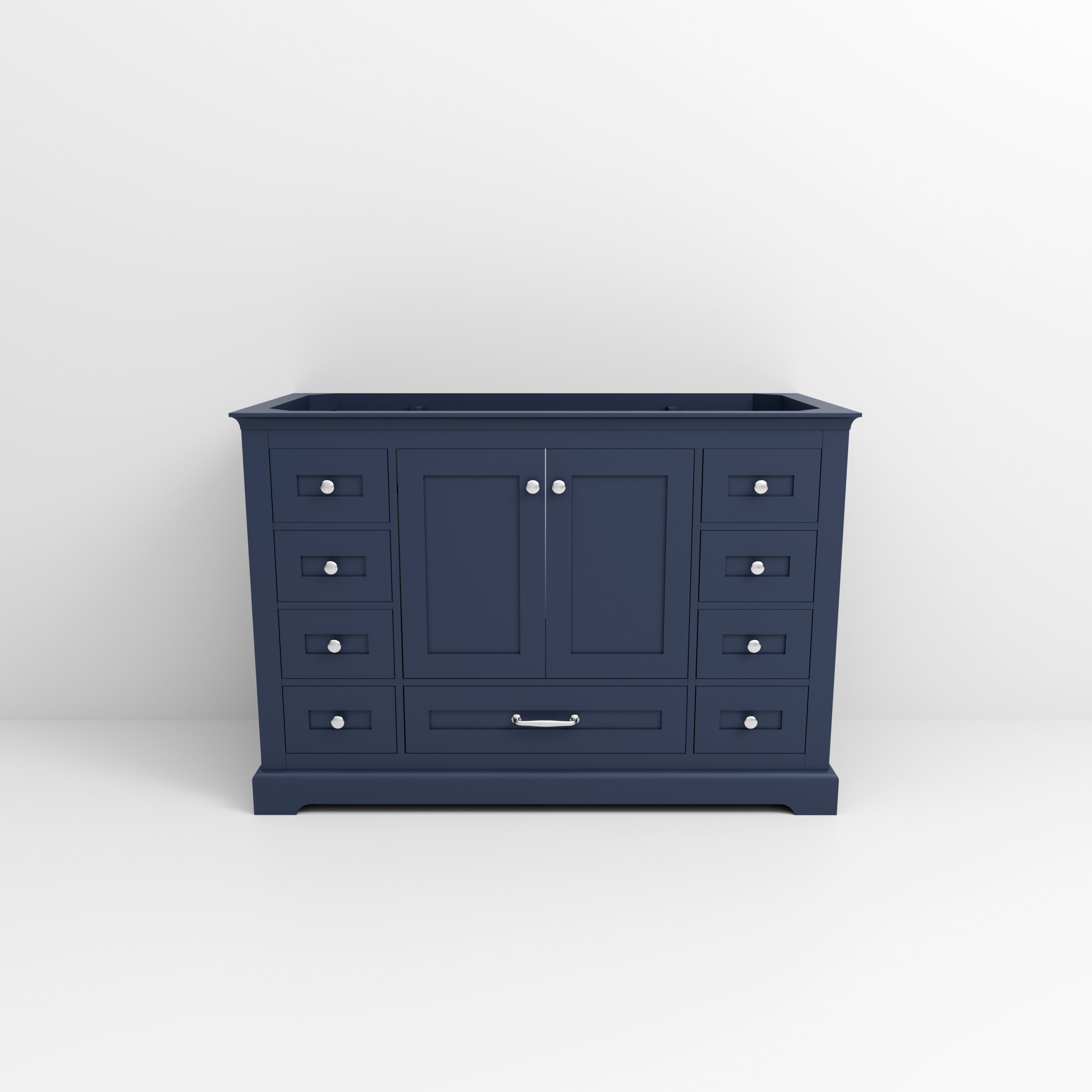 Lexora Dukes 48" Navy Blue Vanity Cabinet Only & Reviews - Wayfair Canada